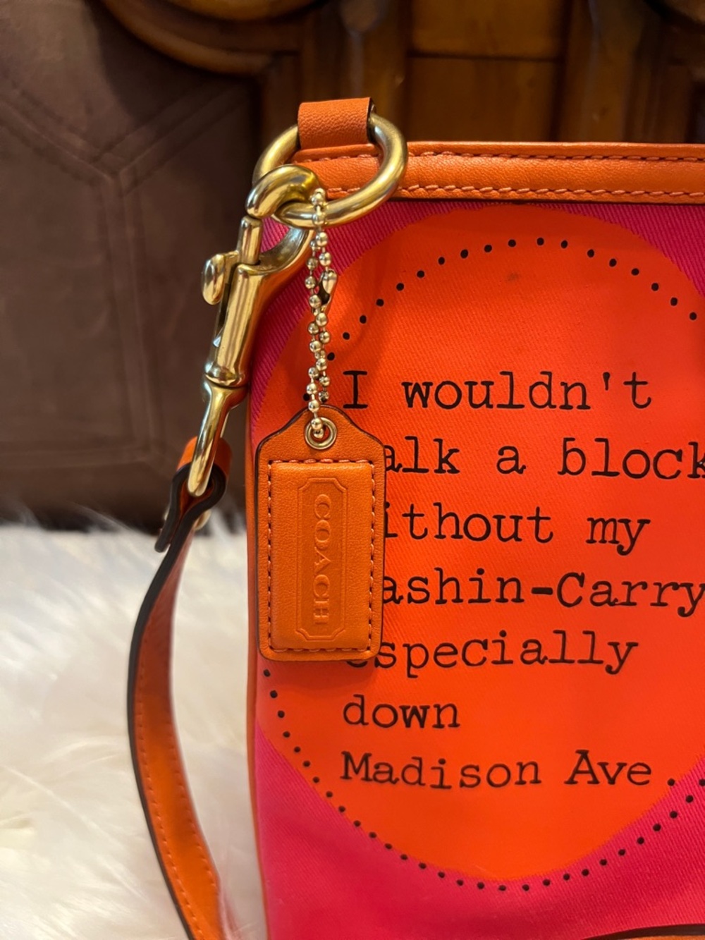 Coach NWOT Bonnie cashin canvas and leather strap Collection Crossbody bag - Picture 5 of 16